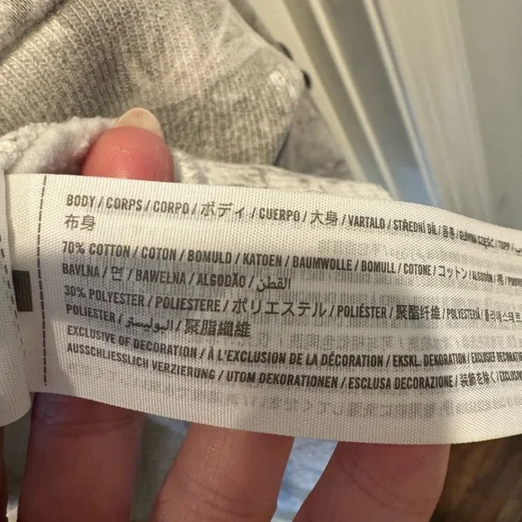 Mens Abercrombie & Fitch Soft Essentials Grey White Camo Hoodie Size L - Picture 8 of 13